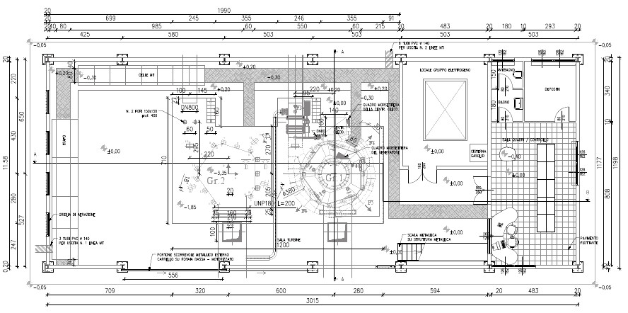 centrale: progetto esecutivo piano terra
