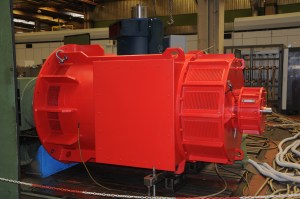 Collaudo dell'alternatore presso la Marelli Motori